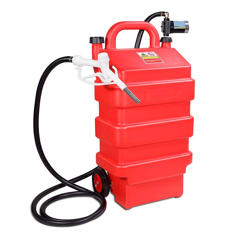 Brandstofcaddy-tank van 16 gallon met automatische benzine-overdrachtpompen van 12 V