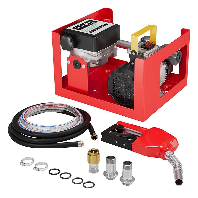 Elektrische dieselbrandstoftransportpompen met teller en automatisch mondstuk