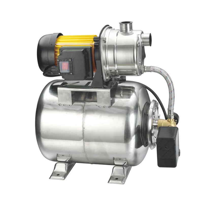 Tuinpompstation met druktank